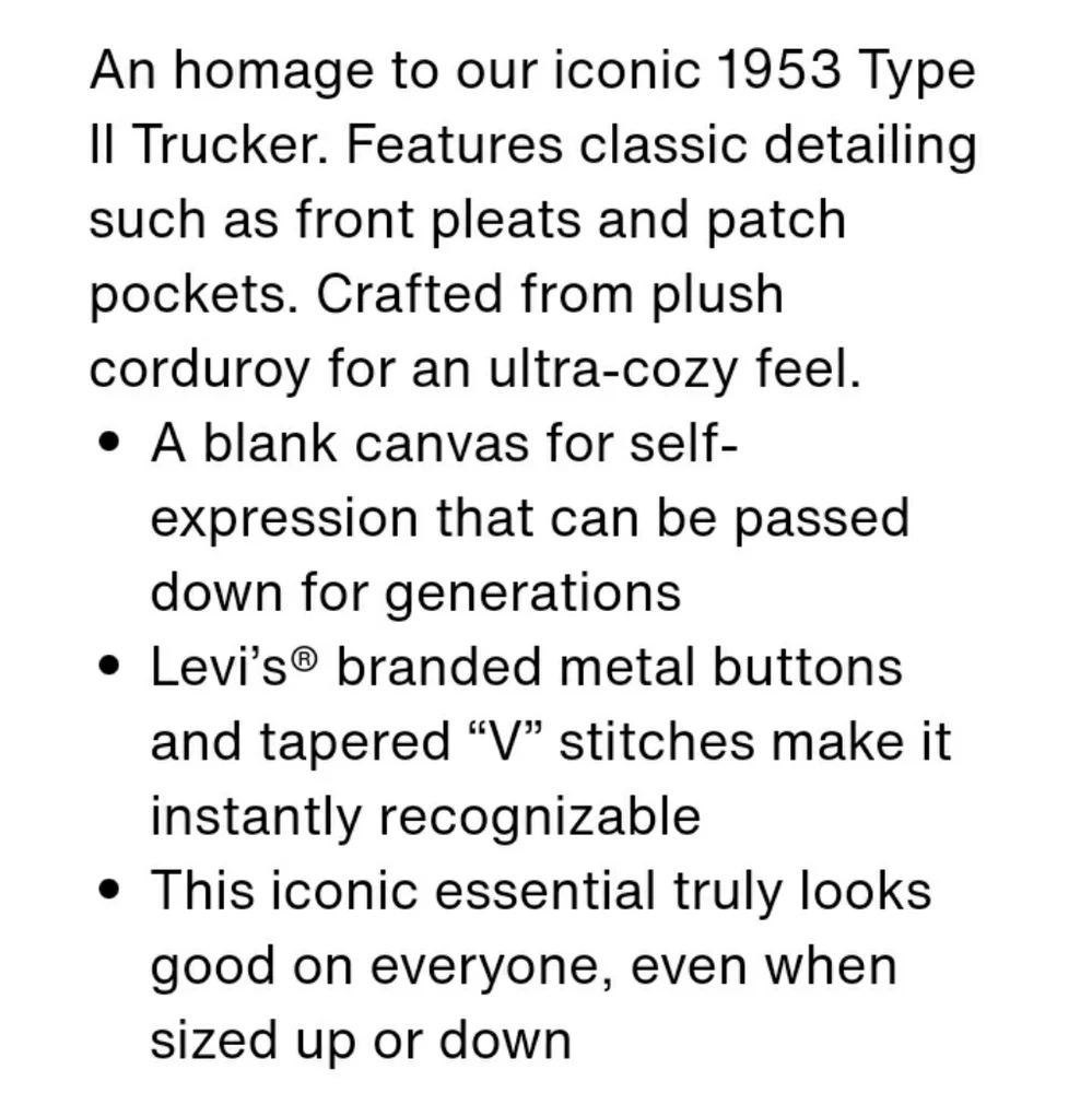 🎉HP!🎉 💎NWT Levi's Iced Coffee Corduroy Trucker Jacket - Picture 11 of 16